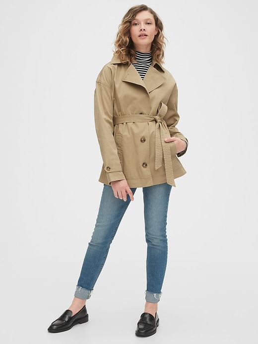 Image number 3 showing, Short Trench Coat