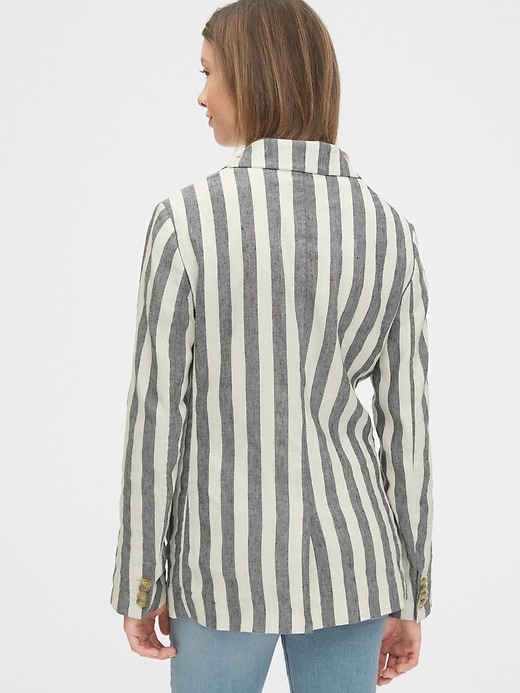 Image number 2 showing, Striped Linen Blazer