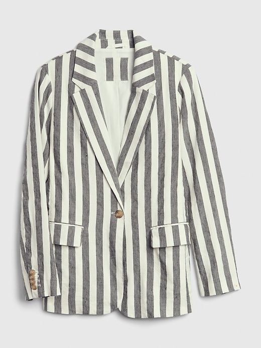 Image number 6 showing, Striped Linen Blazer