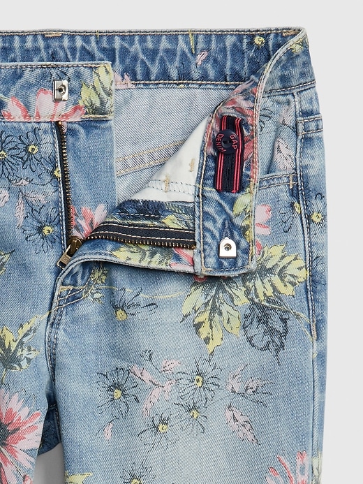 Image number 4 showing, Kids Floral Girlfriend Jeans