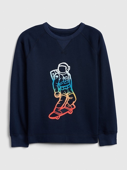 Image number 1 showing, Kids Skater Graphic Sweatshirt