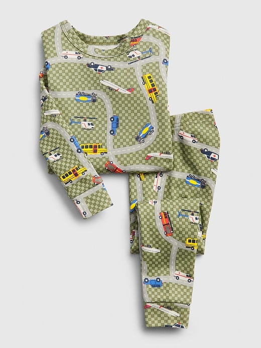 L'image numéro 1 présente Pyjama à motif de voitures babyGap