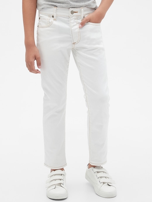 Image number 2 showing, Kids Slim Jeans in Stain-Resistant with Stretch