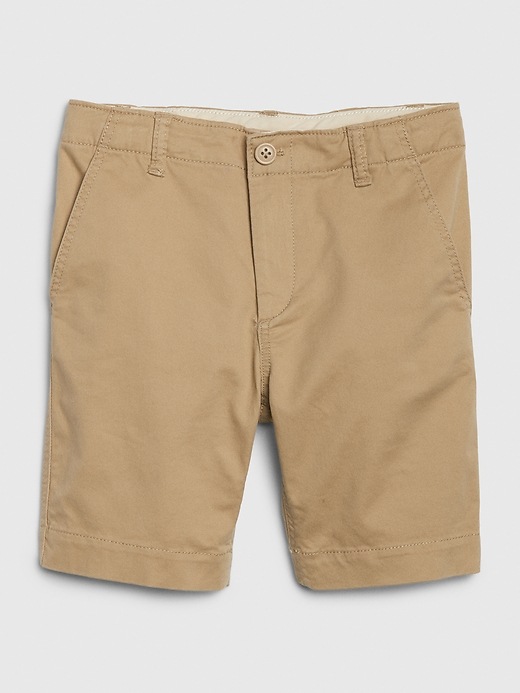View large product image 1 of 1. Kids Lived-in Khaki Shorts with Stretch