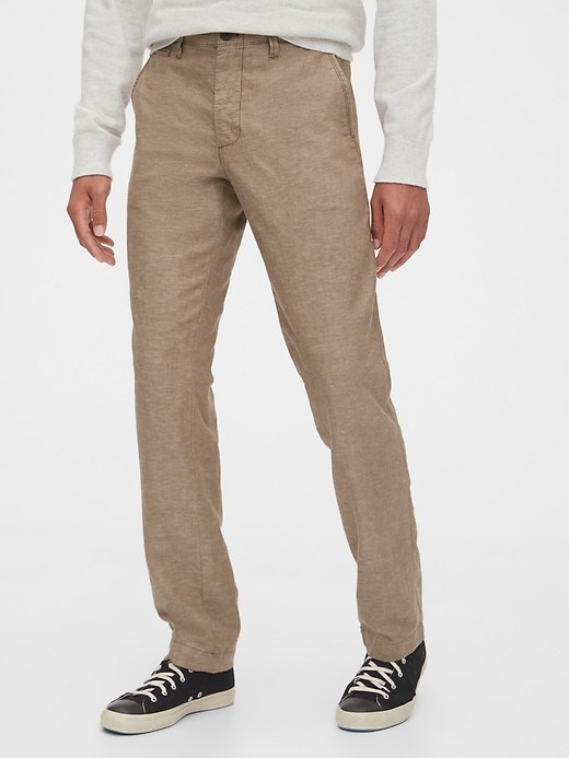 Image number 10 showing, Linen Khakis in Straight Fit