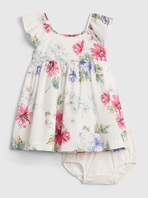 Image number 3 showing, Baby Floral Ruffle Dress