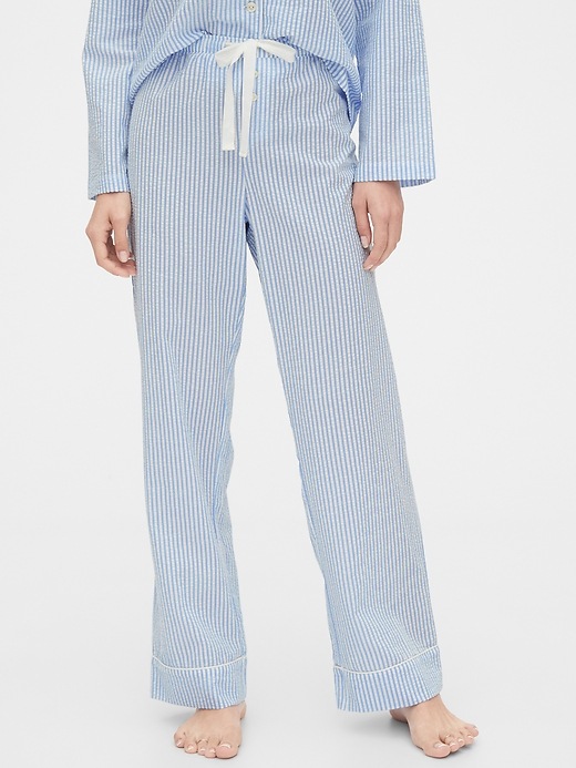 Image number 8 showing, Relaxed Pajama Pants in Poplin