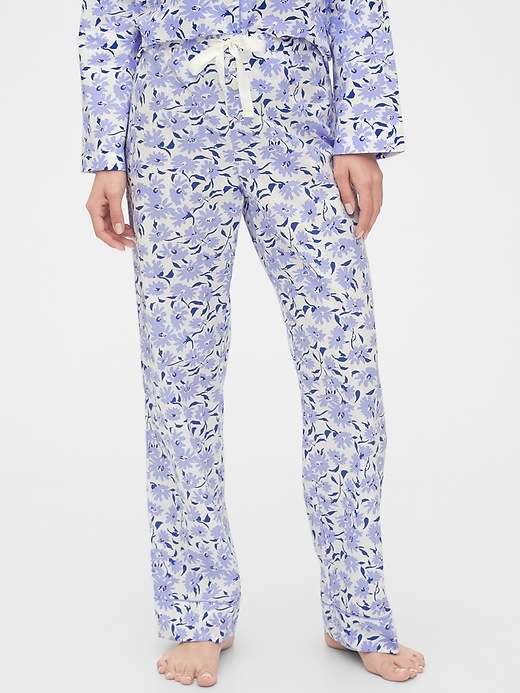 Image number 7 showing, Relaxed Pajama Pants in Poplin
