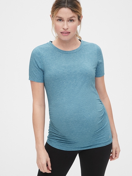 View large product image 1 of 1. Maternity GapFit Breathe T-Shirt