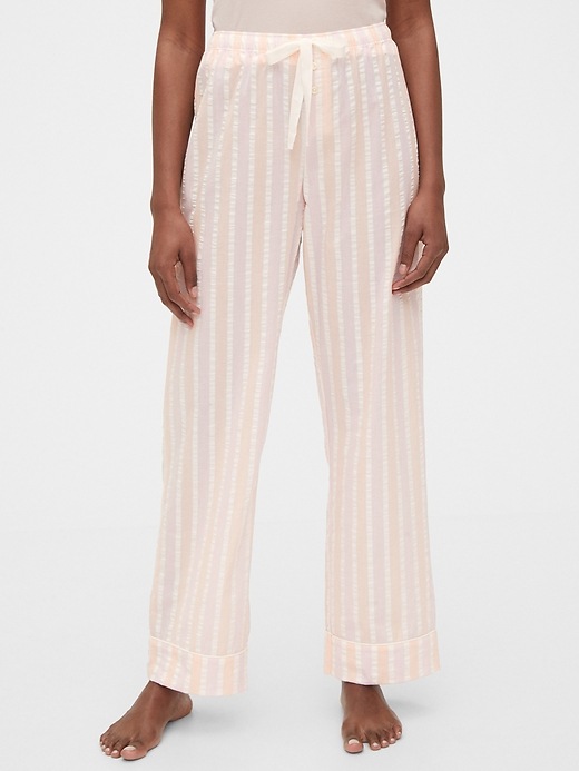 Image number 1 showing, Relaxed Pajama Pants in Poplin