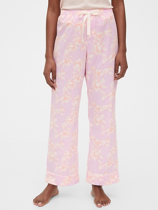 Image number 3 showing, Relaxed Pajama Pants in Poplin