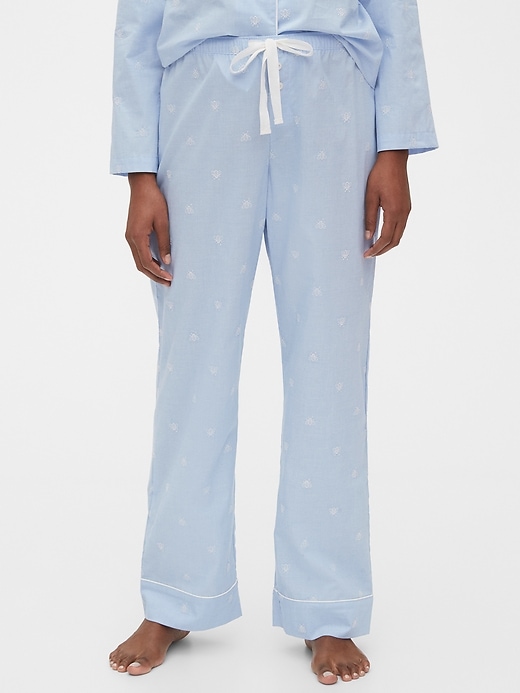 Image number 5 showing, Relaxed Pajama Pants in Poplin