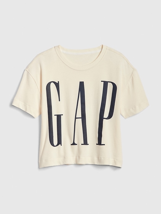 L'image numéro 6 présente T-shirt coupe carrée à logo Gap