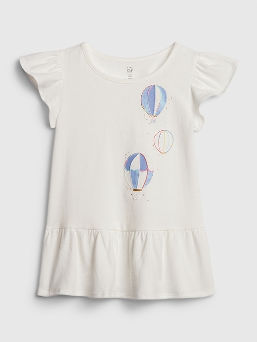 Image number 1 showing, Toddler Peplum Graphic T-Shirt