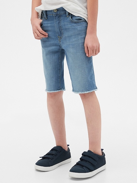 Image number 1 showing, Kids Denim Everyday Shorts with Stretch