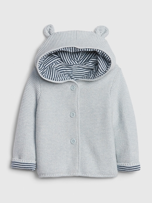 View large product image 1 of 3. Baby Brannan Bear Stripe-Lined Sweater