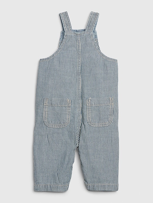 Image number 2 showing, Baby Railroad Stripe Overalls