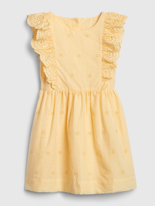 Image number 1 showing, Toddler Eyelet Ruffle Dress