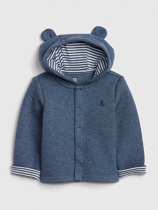 View large product image 1 of 2. Baby Brannan Bear Quilted Hoodie Sweatshirt