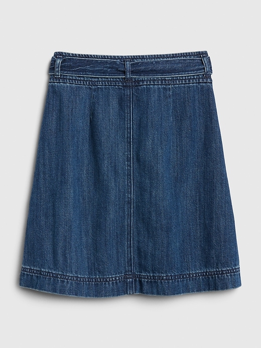 Image number 2 showing, Kids Button-Front Denim Skirt