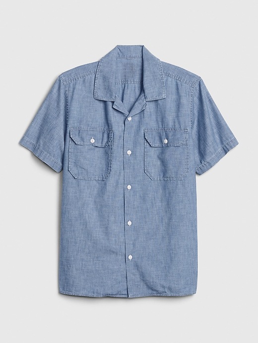 Image number 6 showing, Chambray Worker Shirt in Standard Fit