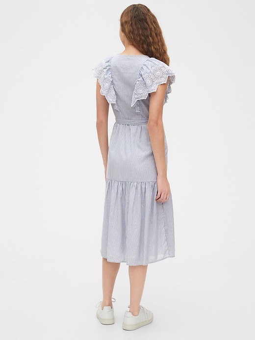 Image number 2 showing, Flutter Sleeve Midi Wrap Dress
