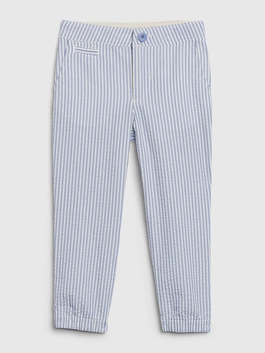 L'image numéro 1 présente Pantalon d’entraînement en tissu gaufré pour tout-petit