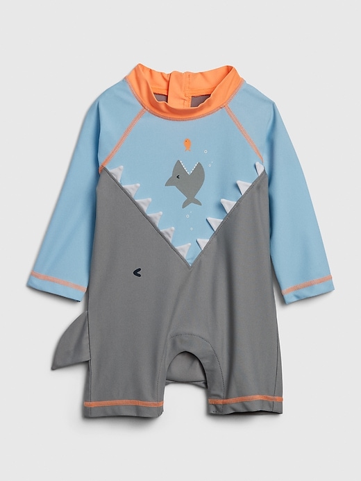 Image number 1 showing, Baby Rash Guard Shorty One-Piece