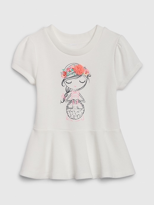 Image number 1 showing, Toddler Bea Peplum Active Top