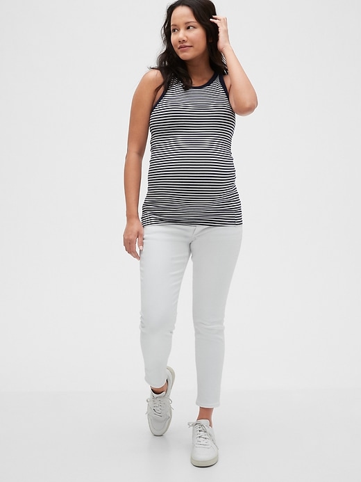 Image number 4 showing, Maternity Demi Panel True Skinny Jeans