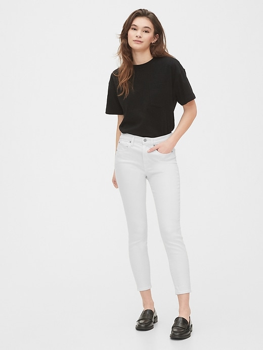 Image number 3 showing, High Rise True Skinny Ankle Jeans