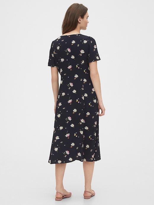 Image number 2 showing, Button-Front Midi Dress