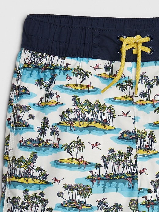 Image number 3 showing, Kids Palm Tree Board Shorts