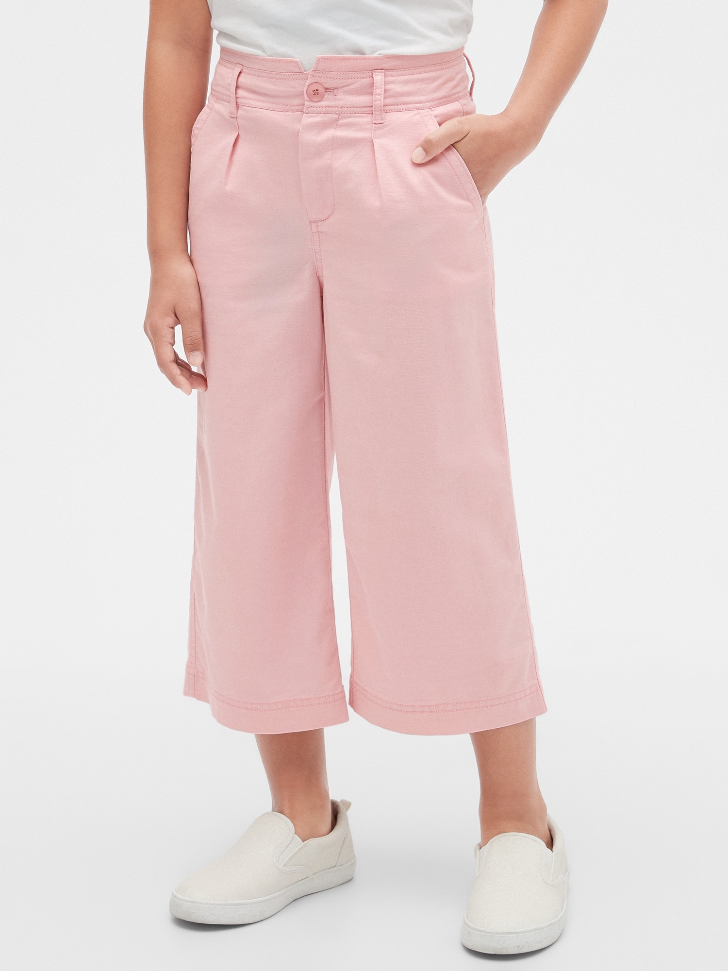 Ensemble Été Fille 7-12 Ans - Camisole Crop Top Volants + Pantalon Fluide Plissé Léger Vacances