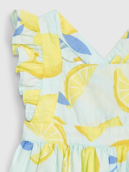 Image number 3 showing, Baby Lemon Print Apron Dress
