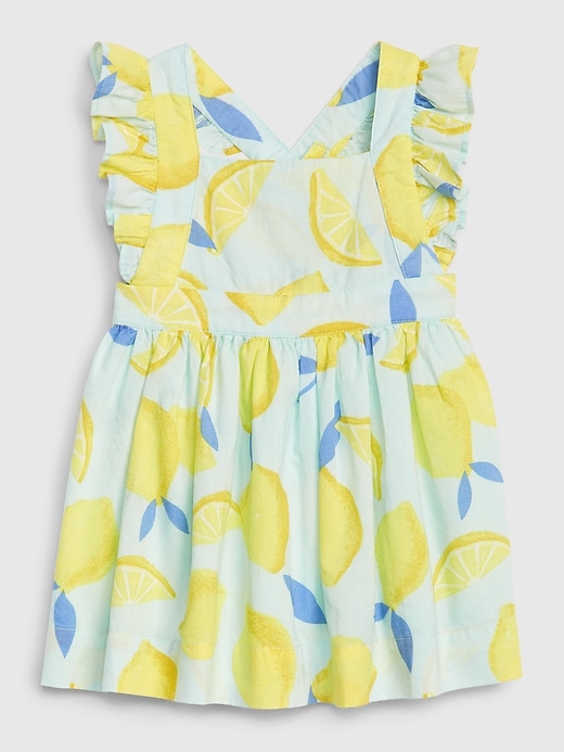 Image number 1 showing, Baby Lemon Print Apron Dress