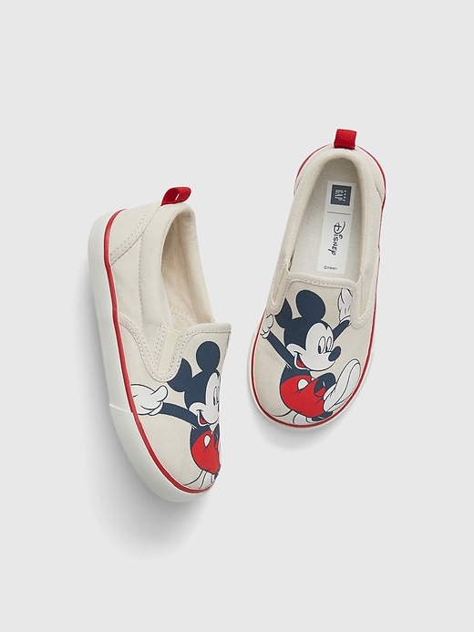 View large product image 1 of 1. babyGap &#124 Disney Mickey Mouse Slip-On Sneakers