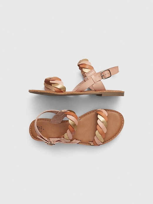 View large product image 1 of 1. Kids Braided Sandals