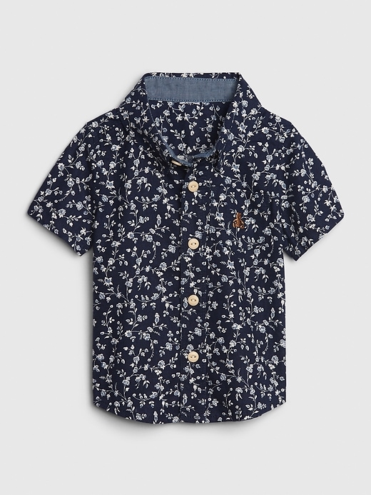 Image number 1 showing, Baby Floral Button Down Shirt