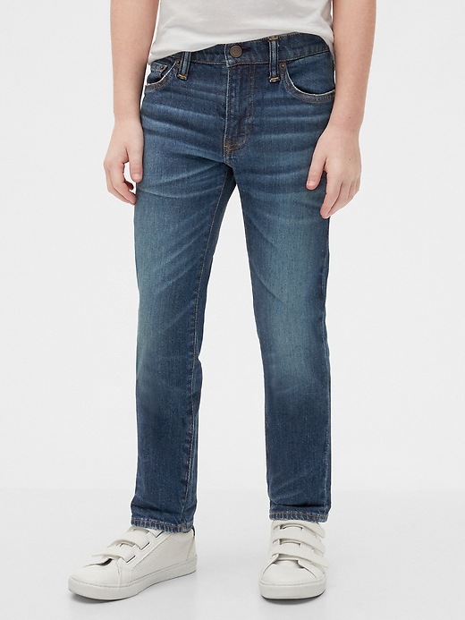 Image number 2 showing, Kids Recycled Slim Jeans with Stretch