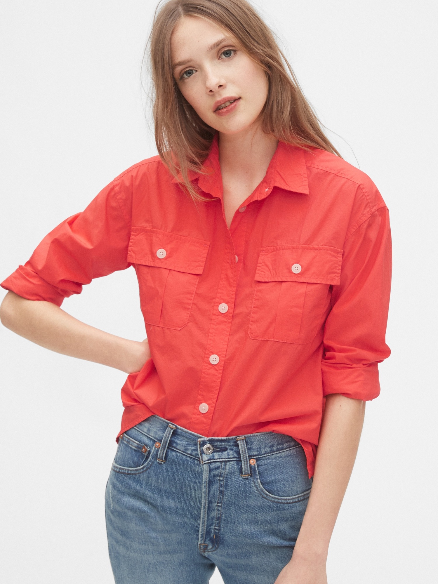 Chemise Homme Gap Taille L, Manches Longues, Multicolore - État Très Bon
