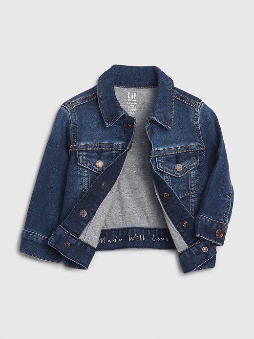 Image number 3 showing, Baby Icon Jersey-Lined Denim Jacket