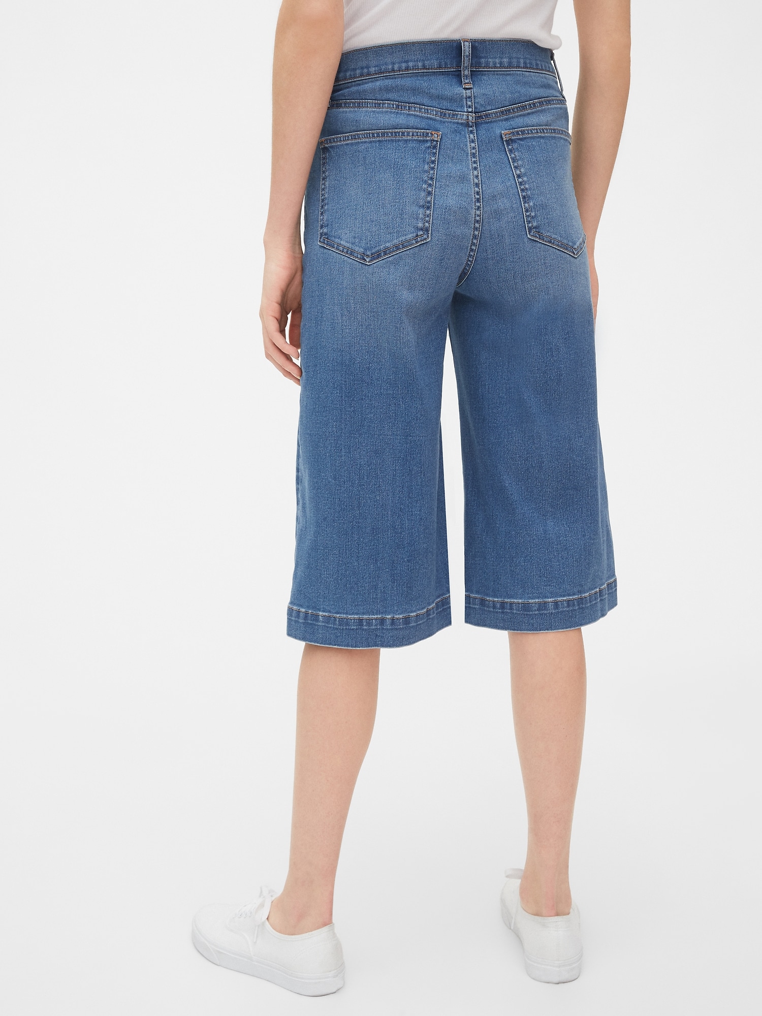 High Rise Culotte Jeans | Gap