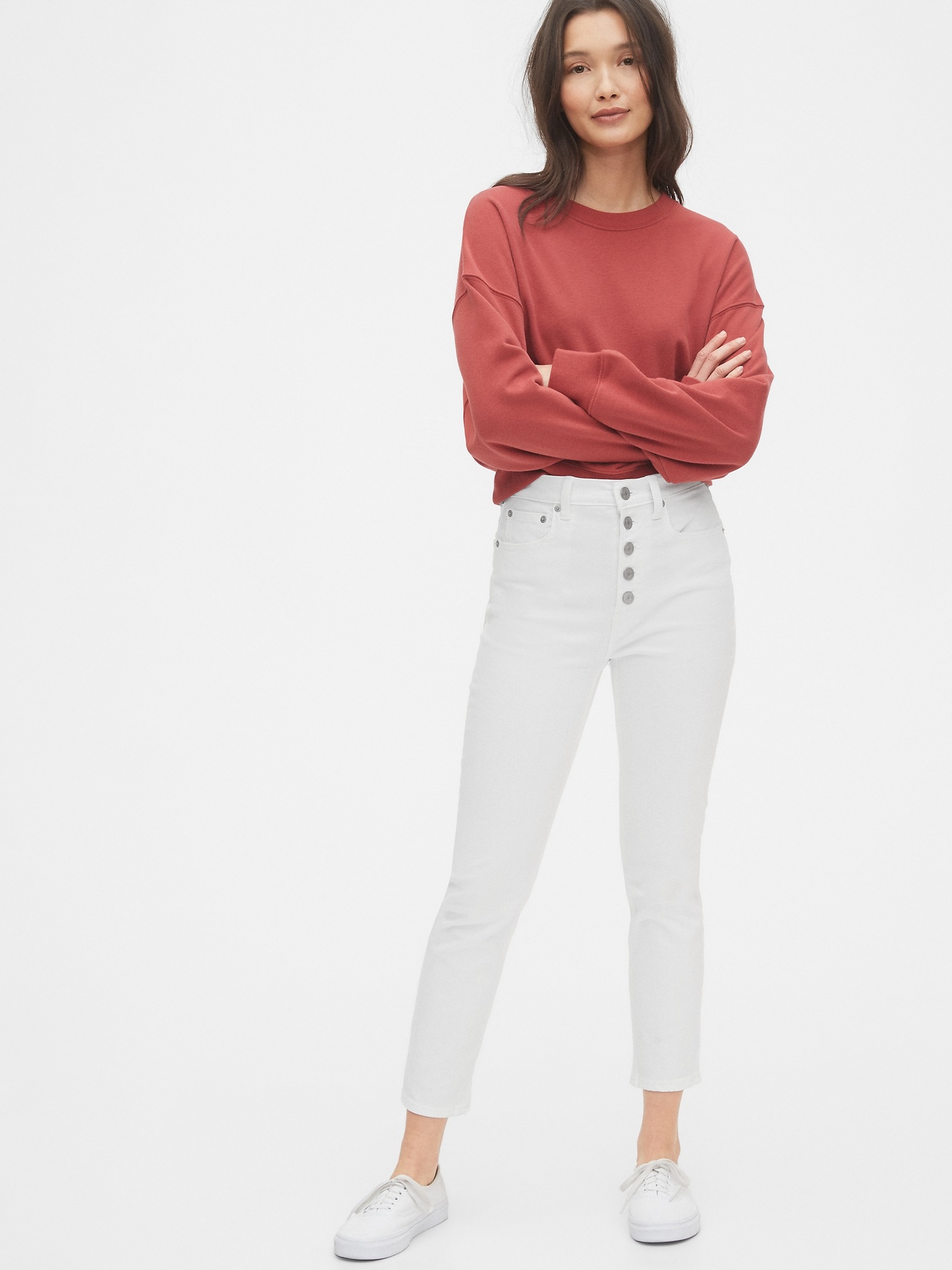 gap high rise cigarette jeans