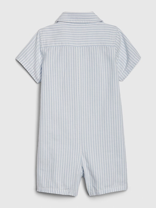 View large product image 2 of 3. Baby Brannan Bear Oxford Shorty One-Piece