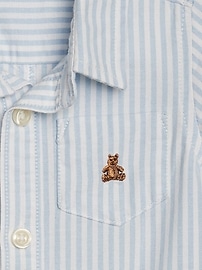 View large product image 3 of 3. Baby Brannan Bear Oxford Shorty One-Piece