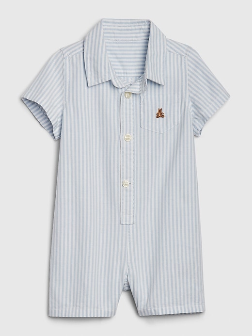 View large product image 1 of 3. Baby Brannan Bear Oxford Shorty One-Piece