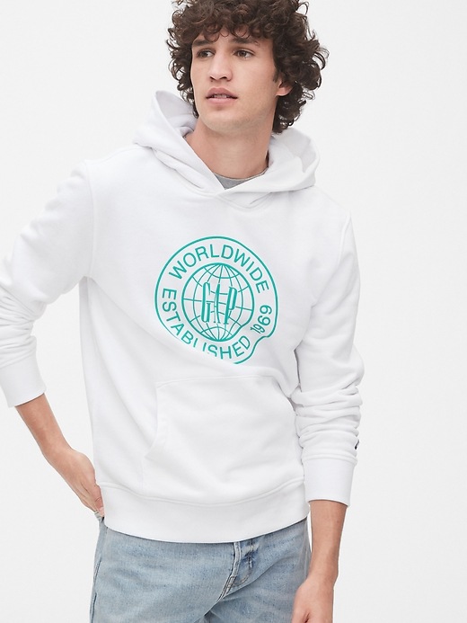 Image number 7 showing, Graphic Hoodie in French Terry