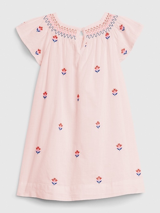 Image number 2 showing, Toddler Short Sleeve Embroidered Dress