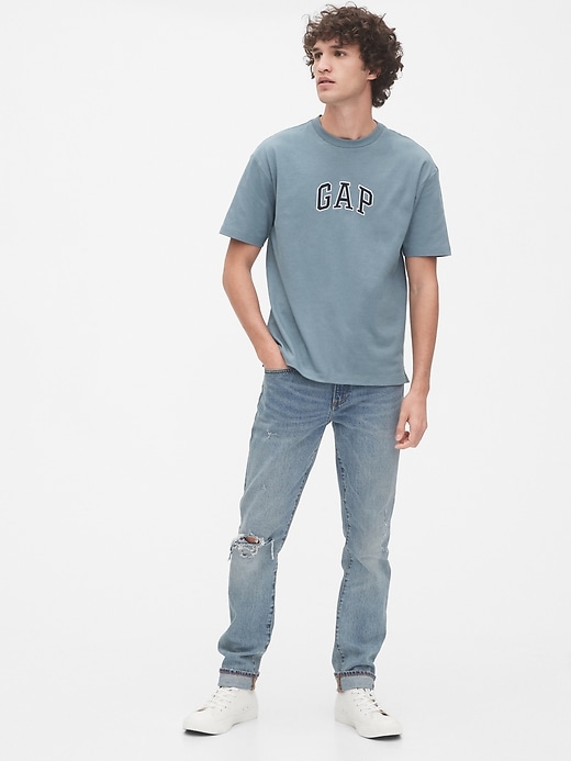 L'image numéro 3 présente T-shirt ras du cou à logo Gap